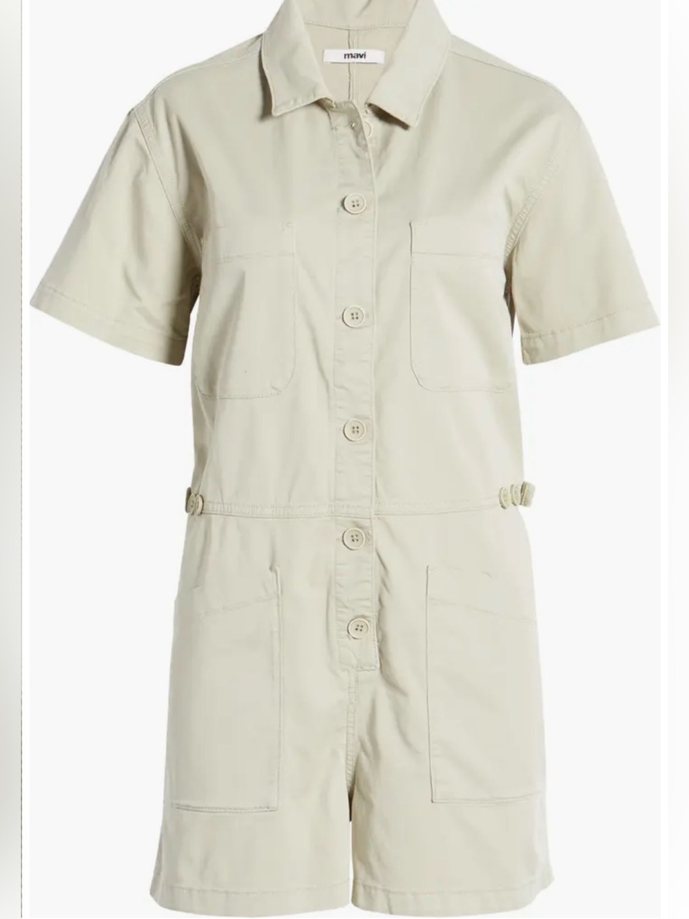 Mavi Jeans Noreen Stretch Cotton Twill Romper - Picture 2 of 7
